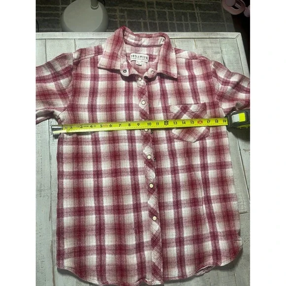 Idyllwind Miranda Lambert Women's XS/TP Red Plaid Flannel Shirt Button Down - Picture 4 of 5